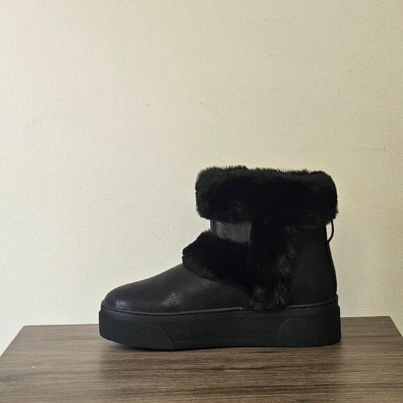 Steve Madden Kids Bunny Fur Boots  Big Kids Size 3 Black  NWT - Picture 6 of 9